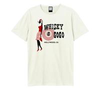 Amplified Smokin´ Whisky A Go Go T-Shirt Mixte Adulte, blanc vintage, Taille L