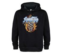 Amplified - Sweat à capuche motif/style Spinal Tap SKULL AND FLAMES - (GD4087)