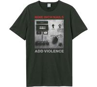 Amplified - T-shirt "Add Violence" pour homme/femme unie GD2766 (M) (Charbon de bois)