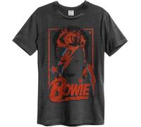 Amplified - T-shirt "Aladdin Sane" pour homme/femme unie GD1869 (L) (Charbon de bois)