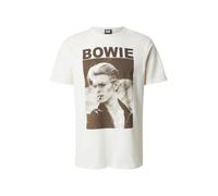 AMPLIFIED T-Shirt 'DAVID BOWIE - CIGARETTE' brun foncé / blanc cassé, Taille L