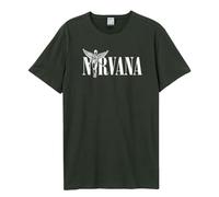 Amplified T-shirt en utérus Nirvana adulte unisexe, Charbon, XXL