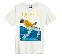 Amplified - T-shirt FREDDIE MERCURY TRIANGLE - Adulte (XS) (Blanc)