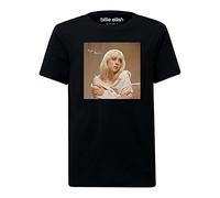 Amplified - T-shirt Happier Than Ever Billie Eilish pour Adultes Unisexe, Noir , S