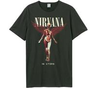 Amplified - T-shirt "In Utero" pour homme/femme unie GD1395 (XL) (Charbon de bois)