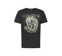 Amplified Iron Maiden Killers World Tour T-Shirt Gris Anthracite, Gris, M