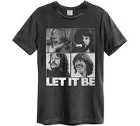Amplified - T-shirt "Let It Be Vintage" pour homme/femme unie GD193 (L) (Anthracite)