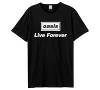 Amplified - T-shirt LIVE FOREVER - Adulte (2XL) (Charbon)