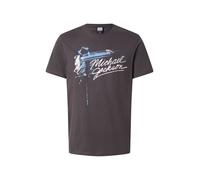 AMPLIFIED T-Shirt 'MICHAEL JACKSON KING OF POP' bleu clair / anthracite / blanc, Taille XL