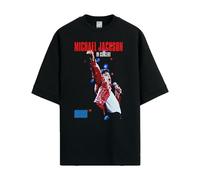 Amplified T-shirt Michael Jackson surdimensionné à manches courtes au look rétro, 1988 Live in Concert - Oversized, L