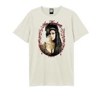 Amplified - T-shirt motif/style Cadre floral AMY WINEHOUSE - Adulte (GD4114)