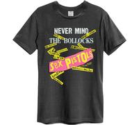 Amplified - T-shirt "Never Mind The Bollocks" pour homme/femme unie GD829 (XS) (Charbon de bois)