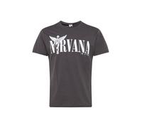 AMPLIFIED T-Shirt 'NIRVANA IN UTERO' gris foncé / blanc, Taille S