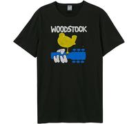 Amplified - T-shirt "Peace and Love" pour homme/femme unie GD1583 (S) (Noir)