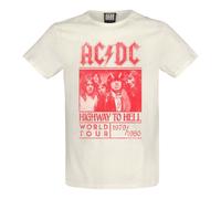 Amplified - T-shirt style AC/DC HIGHWAY TO HELL RED POSTER - Adulte (GD3337)