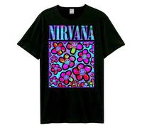 Amplified - T-shirt style Nirvana NEON FLOWERS - Adulte (GD3701)