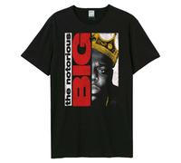 Amplified - T-shirt style Notorious B.I.G. HALF FACE PORTRAIT - Adulte (GD3680)