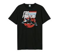 Amplified T-shirt surdimensionné FOO Fighters - Top Dave Black, Noir , L