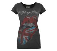 Amplified - T-shirt The Rolling Stones drapeaux Royaume-Uni - Femme (NS4733)