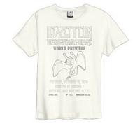 Amplified - T-shirt THE SONG REMAINS THE SAME - Adulte L Blanc Vintage