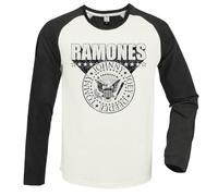 Amplified T-Shirt Unisexe Adulte 3D Crest Ramones XXL Blanc/Anthracite