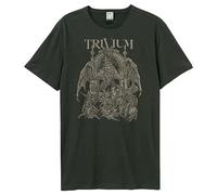 Amplified T-shirt unisexe adulte Dragon Temple Trivium, Gris anthracite., M