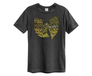 Amplified T-shirt unisexe pour adulte avec logo du clan Wu-Tang, charbon, Taille M