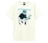 Amplified T-shirt unisexe pour adulte Ed Sheeran Doodle, Blanc vintage, S