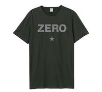 Amplified T-shirt vintage unisexe pour adulte Zero The Smashing Pumpkins, charbon, Taille M