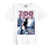 Amplified - T-shirt ZOO TV TOUR - Adulte (L) (Blanc)