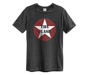 Amplified The Clash-Star Logo T-Shirt Homme, Gris (Anthracite), XL