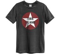 Amplified The Clash-Star Logo T-Shirt pour Homme, Gris (Anthracite), M