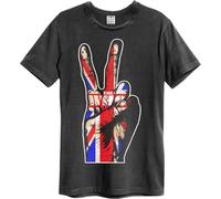 Amplified - "Union Jack Hand" T-shirt pour homme/femme Unie GD636 (XS) (Charbon de bois)