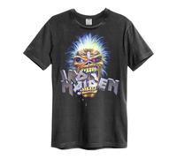 Amplified Unisex Adult Chomp Iron Maiden T-Shirt (S) (Charcoal)