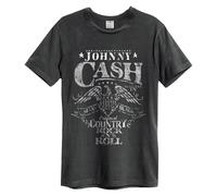 Amplified Unisex Adult Eagle Johnny Cash T-Shirt XL Charcoal