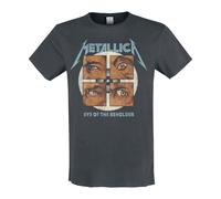Amplified Unisex Adult Eye of the Beholder Metallica T-Shirt XL Darkgray