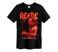 Amplified Unisex Adult Live At Donington AC/DC T-Shirt L Black