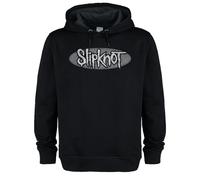 Amplified Unisex Adult Oval Logo Slipknot Drawstring Hoodie L Black