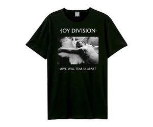 Amplified Unisex Band T-Shirt - Joy Division - Love Will Tear Us Apart, Gris Foncé, M