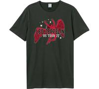 Amplified - "US Tour 77 Icarus" T-shirt pour homme/femme Unie GD1652 (XXL) (Charbon de bois)