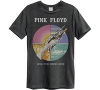 Amplified - "Wish You Were Here" T-shirt pour homme/femme unie GD1548 (XXL) (Charbon de bois)