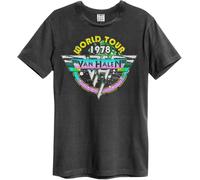Amplified - "World Tour 78" T-shirt pour homme/femme Unie GD775 (XS) (Charbon de bois)