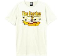 Amplified - "Yellow Submarine Bubbles" T-shirt pour homme/femme unie GD2128 (L) (Vieux Blanc)