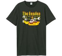 Amplified - "Yellow Submarine Bubbles" T-shirt pour homme/femme unie GD2128 (XL) (Charbon de bois)