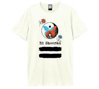 Amplified Yin Yang Ed Sheeran T-shirt unisexe pour adultes, Vintage - blanc, S