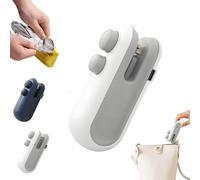 Ampltulastd Bag Sealer, Home Sealing Machine, Mini Bag Sealer Rechargeable, Mini Chip Bag Sealer, 2 in 1 USB-C Rechargeable, for Food Storage Snacks Freshness (White)