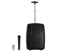 AMPLY-T Haut-Parleur Portable 100W BT FM USB-m2CROSD Bass Reflex MICRONO INALMBRIQUE Bat. Chariot transportant 2 000 mAh.