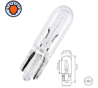 AMPOULE 12V 1.7W T6.5 COMPTEUR LAMPE FEU PHARE VOITURE AUTO MOTO SCOOTER TEMOIN VOYANT TABLEAU DE BORD PLAQUE IMMATRICULATION