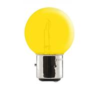 AMPOULE 12V 45/40W BA21D 3 ERGOTS 2 PLOTS JAUNE VOITURE COLLECTION TRACTEUR LAMPE PHARE