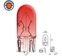 Ampoule 24v 5w T10 Rouge W2.1x9.5d W5w Wedge Verre Voiture Camion Clignotant Tableau De Bord Voyant Feu Position
